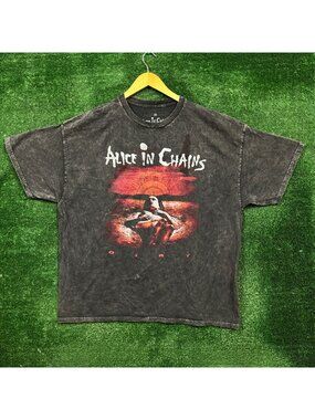 Alice In Chains Dirt Est 1987 Rock Band Mineral Wash T-Shirt Size 2X